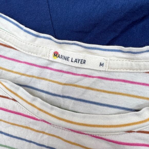 Vineyard Vines J. Crew Boden Marine Layer Bundle of 4 Shirts Women's M Blue - Picture 12 of 15